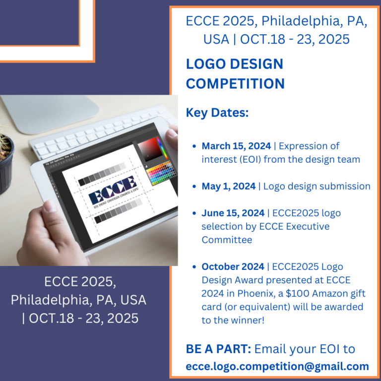 ECCENA 2025 Logo Design Contest is Now Open! IEEE Power Electronics